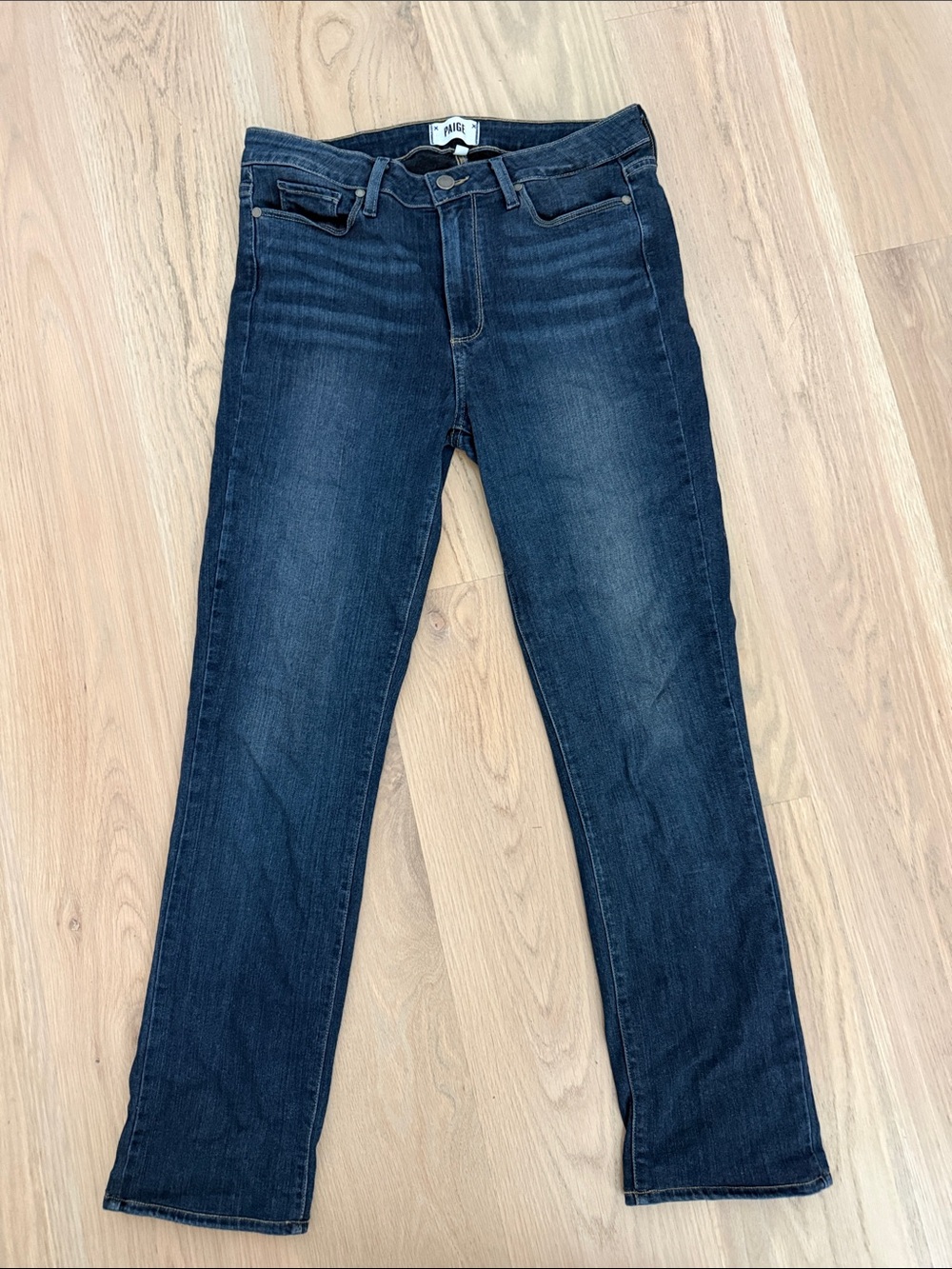 PAIGE Hoxton Straight High Rise Dark Wash Jeans Size 31